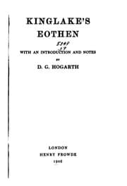 Tapa de Kinglake's Eothen