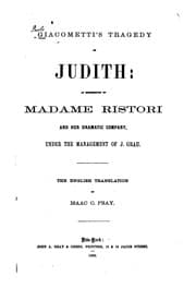 Tapa de Tragedy of Judith [Giuditta]