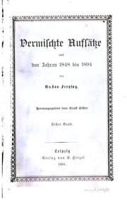 Tapa de Vermischte Aufsätze aus den Jahren 1848 bis 1894 von Gustav Freytag