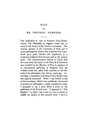 Tapa de The philosophy of August Comte