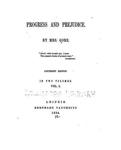 Tapa de Progress and prejudice