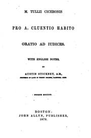 Tapa de Pro A. Cluentio Habito oratio ad iudices