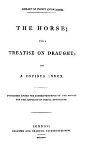 Tapa de The Horse: with a treatise on draught