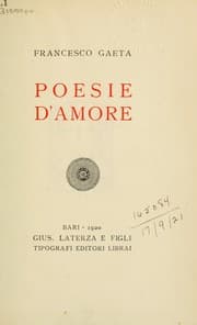 Tapa de Poesie d'Amore