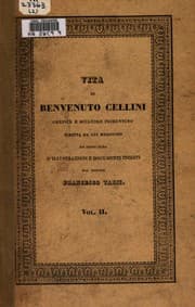 Tapa de Vita di Benvenuto Cellini: orefice e scultore fiorentino
