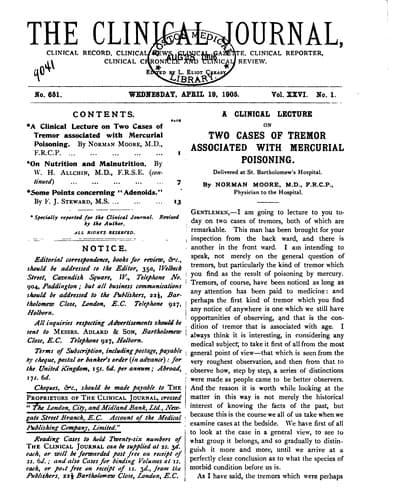 Tapa de The Clinical Journal