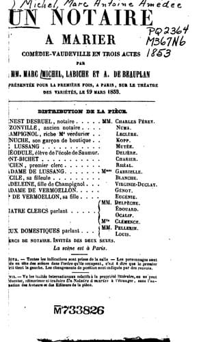 Tapa de Un notaire à marier