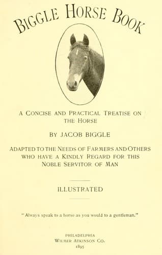 Tapa de Biggle horse book