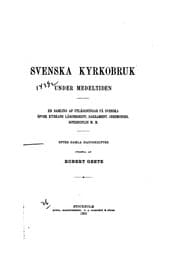 Tapa de Svenska kyrkobruk under medeltiden