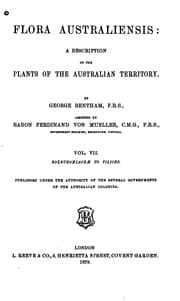 Tapa de Flora australiensis: a description of the plants of the Australian territory.