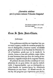 Tapa de Tésis que eligió para su grado de doctor en la Facultad de filsofia y letras ..