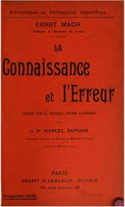 Tapa de La connaissance et l'erreur
