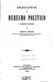 Tapa de Principios de derecho político: Introducción