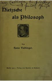 Tapa de Nietzsche als philosoph