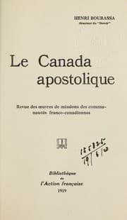 Tapa de Le Canada apostolique