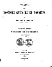 Tapa de Traité des monnaies grecques et romaines