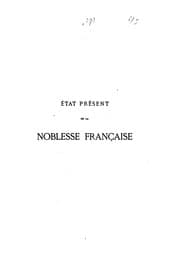 Tapa de État présent de la noblesse française, 1866