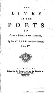 Tapa de The lives of the poets of Great Britain and Ireland, to the time of Dean Swift