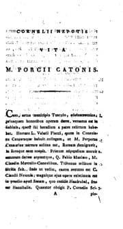 Tapa de Specimen juridicum inaugurale exhibens M. Porcii Catonis vitam a Corn: Nepote scriptam ...