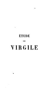 Tapa de Étude sur Virgile: suivie d'une étude sur Quintus de Smyrne