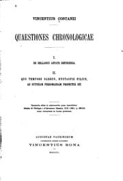 Tapa de Quaestiones chronologicae: I.: De Hellanici aetate definienda. II. Quo ..