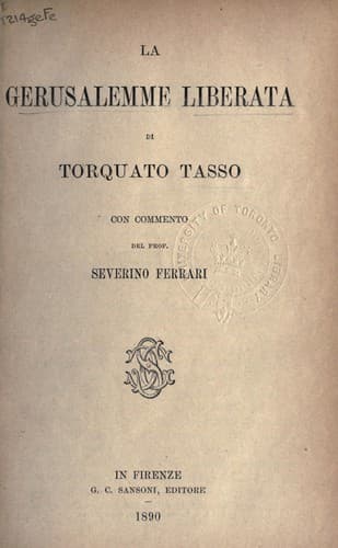 Tapa de La Gerusalemme liberata