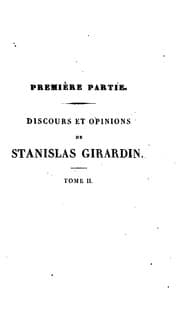 Tapa de Discours et Opinions, Journal et Souvenirs