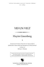 Tapa de Yid un ṿelṭ