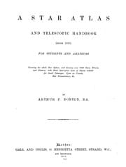 Tapa de A star atlas and telescopic handbook (epoch 1920)