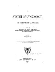 Tapa de A System of gynecology v. 1, 1887