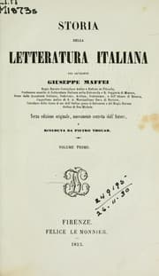 Tapa de Storia della letteratura italiana
