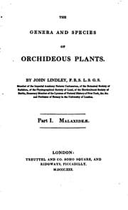 Tapa de The genera and species of orchideous plants