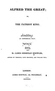 Tapa de Alfred the Great, Or, The Patriot King: An Historical Play