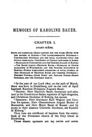Tapa de Memoirs of Karoline Bauer: From the German