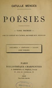 Tapa de Poésies