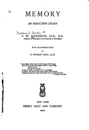 Tapa de Memory: An Inductive Study