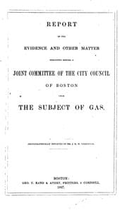 Tapa de Report of the Evidence and Other Matter Presented Before a Joint Committee ...