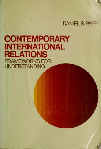 Tapa de Contemporary international relations