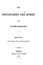 Tapa de Das Privatleben der Römer