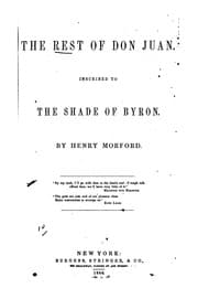 Tapa de The Rest of Don Juan: Inscribed to the Shade of Byron