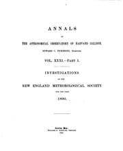Tapa de Annals of the Astronomical Observatory of Harvard College