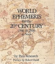 Tapa de World Ephemeris for the 20th Century