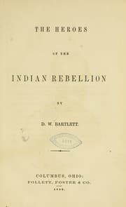 Tapa de The heroes of the Indian rebellion
