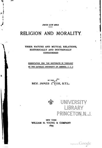 Tapa de Religion and morality