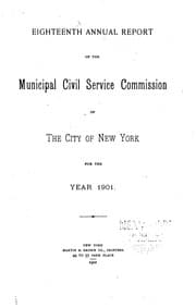 Tapa de Report of the State Civil Service Commission
