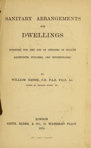 Tapa de Sanitary arrangements for dwellings