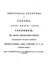 Tapa de Laws, etc. (Provincial statutes of Canada)