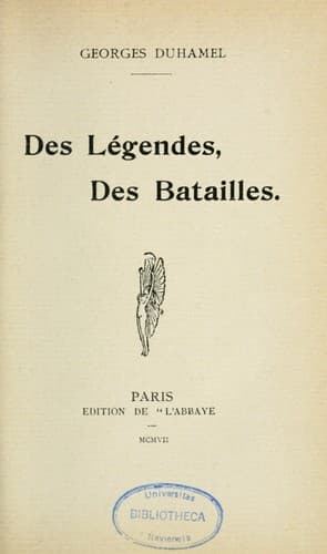 Tapa de Des légendes, des batailles