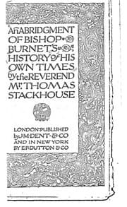 Tapa de History of his own times