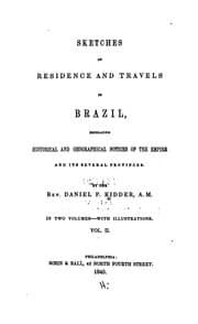 Tapa de Sketches of residence and travels in Brazil